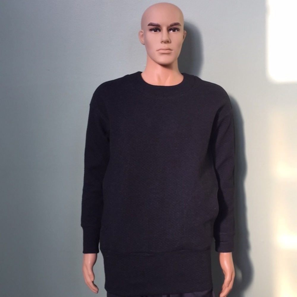 Lacoste Men's Charcoal Quilted Sweater Sz 38, NWT